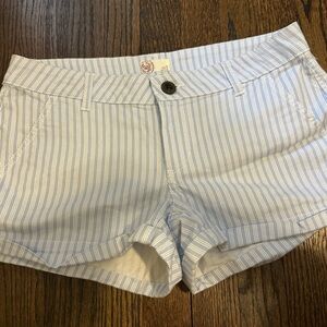 Striped Blue Women's Shorts